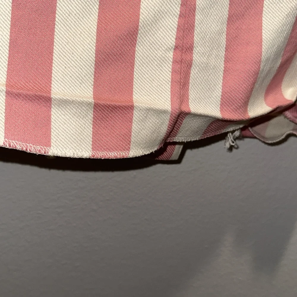 MIGUELINA *Chiara* pink ivory stripe double breasted blazer jacket XS - Picture 10 of 11